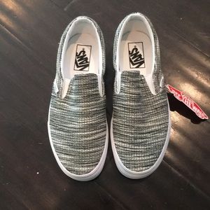 Italian weave classic slip on vans shoes